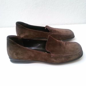 PRADA Suede Leather Slip on Loafers Size 39